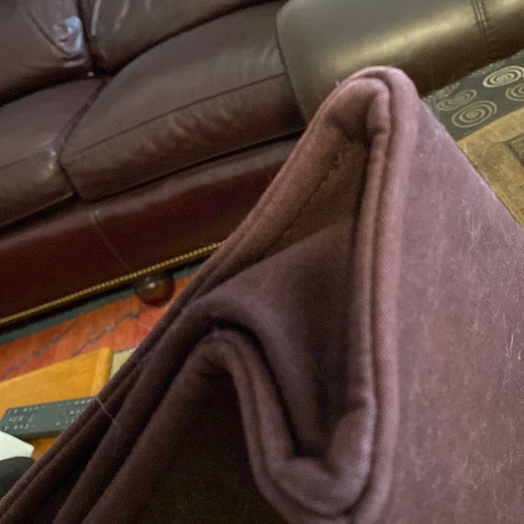 Hermes Authentic gently used canvas tote, burgundy color, made in France. - Picture 12 of 15